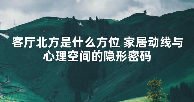 客厅北方是什么方位 家居动线与心理空间的隐形密码